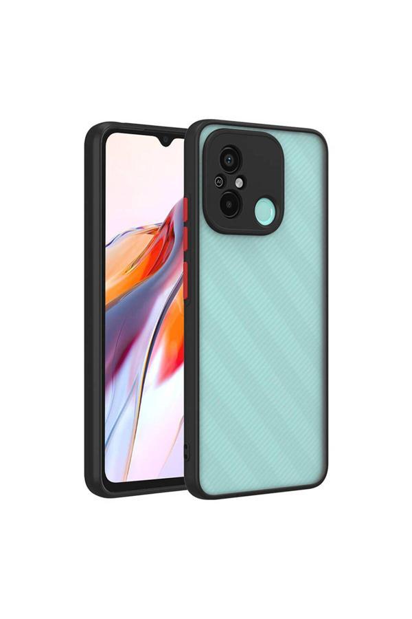 20068310 Xiaomi Redmi 12C Uyumlu Kılıf Renkli Kenarlı Arkası Mat Yüzeyli Telefon Kılıfı Kapak - Image 1