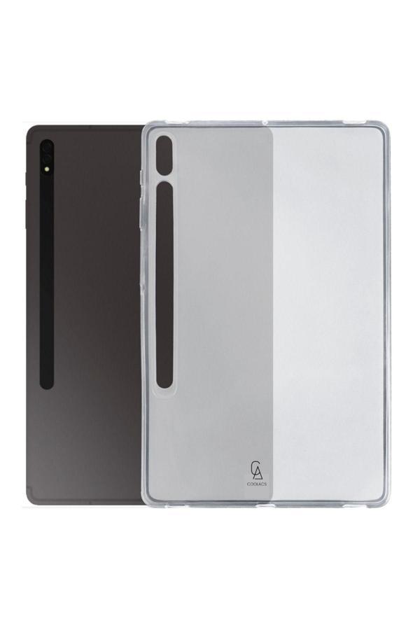 20068310 Samsung Galaxy Tab S9 Plus Sm-X810 Uyumlu Şeffaf Esnek Silikon Tablet Kılıfı - Image 1