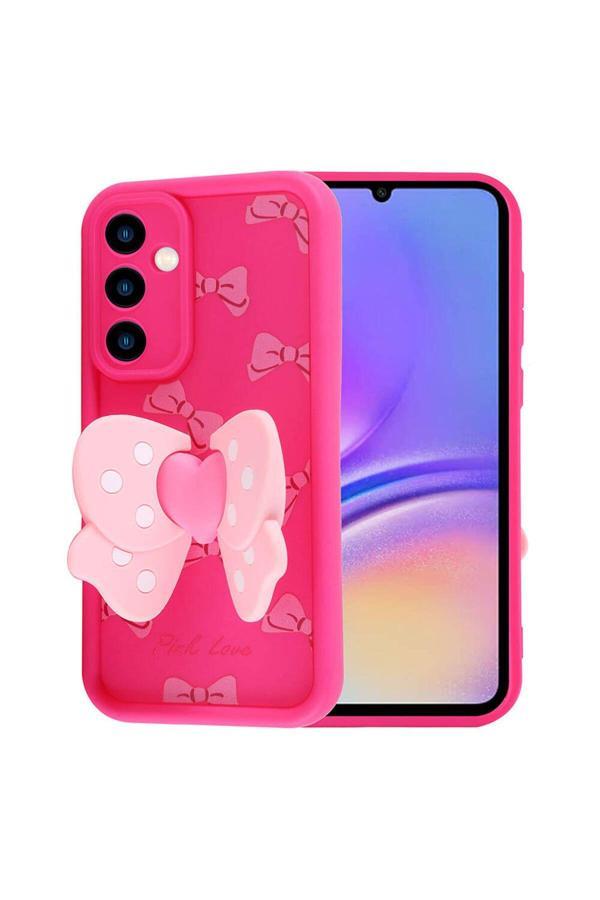 20068310 Samsung Galaxy A05S Uyumlu Kanatlı Kelebek Figürlü Standlı Kadın Telefon Kılıfı Kapak - Image 1
