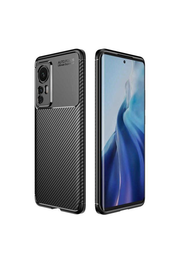 20068310 Xiaomi Mi 12 İle Uyumlu Kılıf Focus Karbon Tasarım Telefon Kılıfı Kapak - Image 1