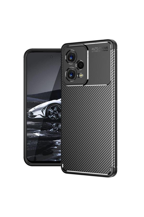 20068310 Xiaomi Redmi Note 12 5G İle Uyumlu Kılıf Focus Karbon Tasarım Telefon Kılıfı Kapak - Image 1