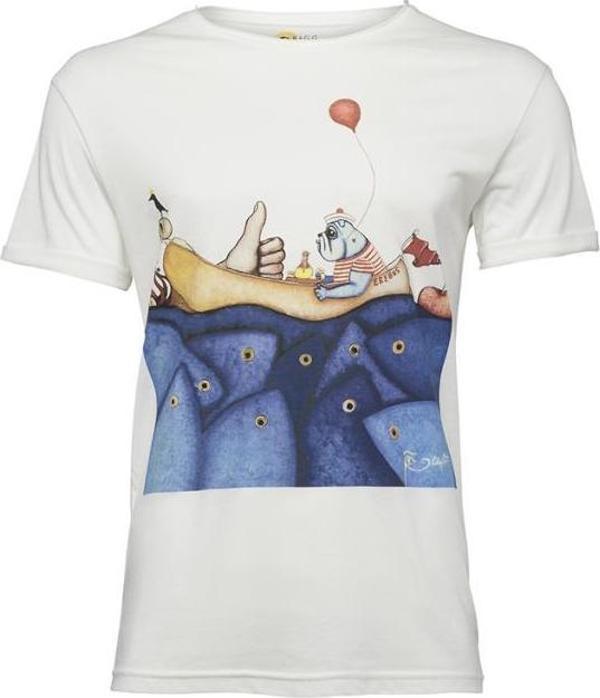 Biggdesign Mr. Allright Man Beyaz Erkek T-Shirt - Image 1