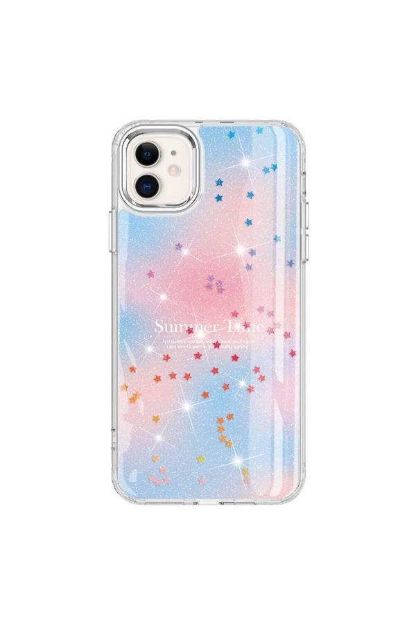20068310 Apple İphone 11 Uyumlu Kılıf Simli Desenli Parlak Telefon Kılıfı Kapak - Image 1
