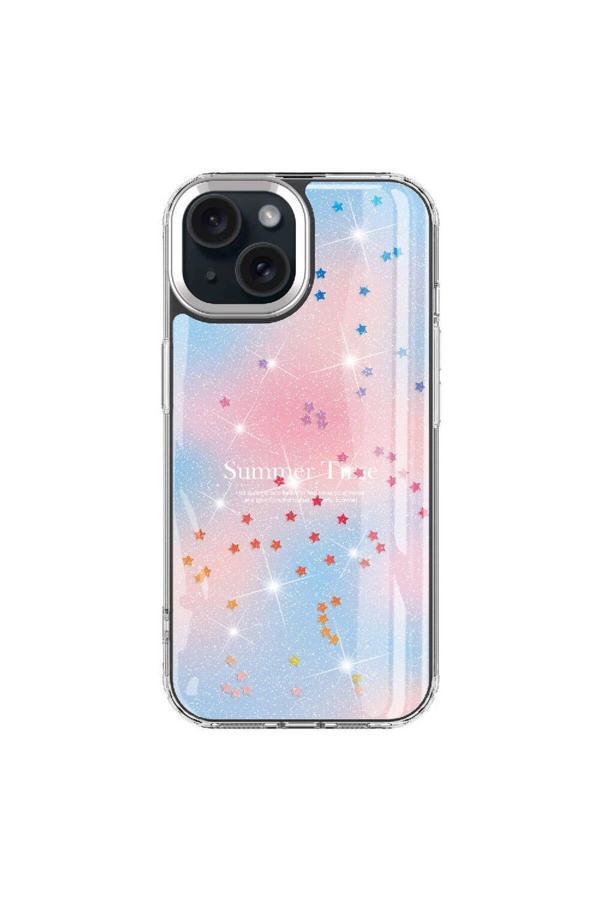 20068310 Apple İphone 15 Uyumlu Kılıf Simli Desenli Parlak Telefon Kılıfı Kapak - Image 1
