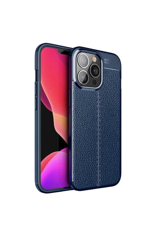 20068310 Apple İphone 14 Pro Max İle Uyumlu Kılıf Deri Görünümlü Silikon Telefon Kılıfı Kapak - Image 1