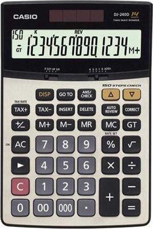 Casio Dj-240D 14 Hane Hesap Makinesi  - Image 1