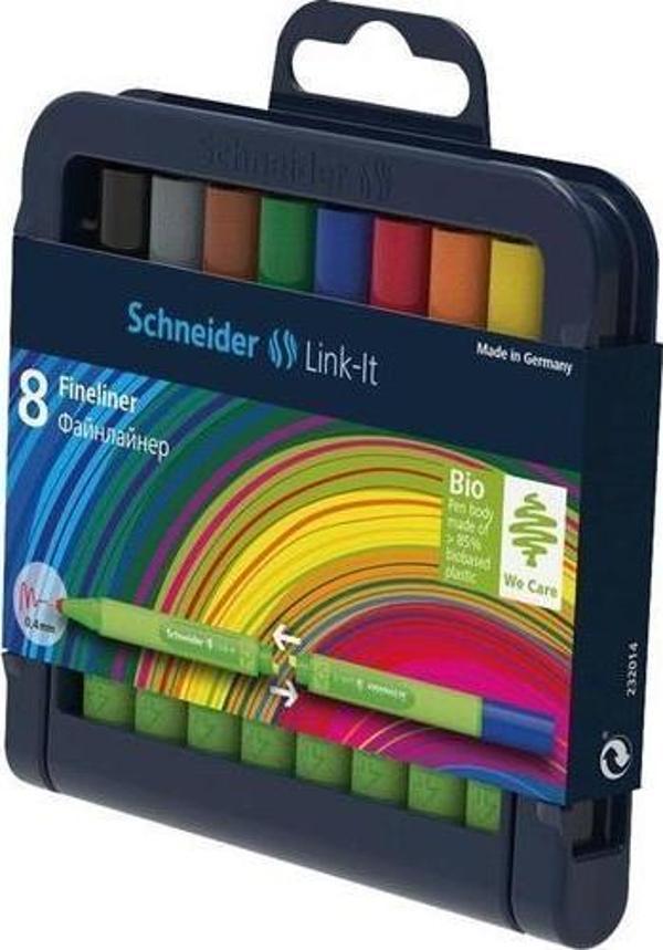 Schneider Link-It 0,4 mm Fiber Uçlu Kalem 8 Li Set Sct-896 - Image 1