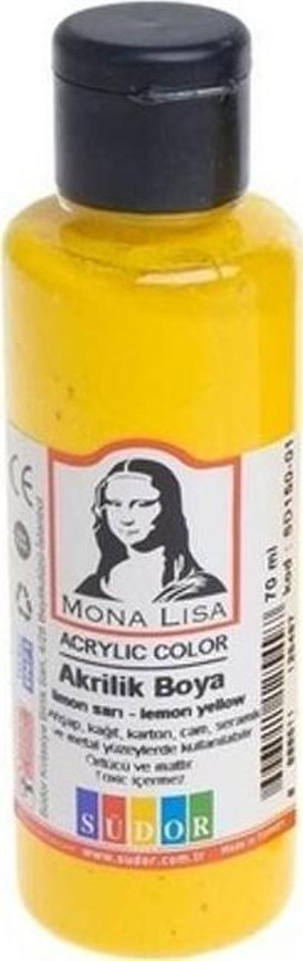 Südor Monalisa Akrilik Boya 70 Ml Limon Sd170-02 (12 Li Paket) - Image 1