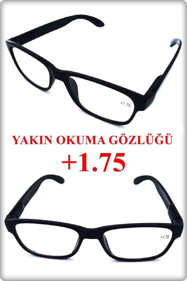 Tan Express Unisex Kitap Okuma Gözlüğü & Bilgisayar Gözlüğü & Yakın Gözlüğü (+1.75) 1 Adet - Image 1