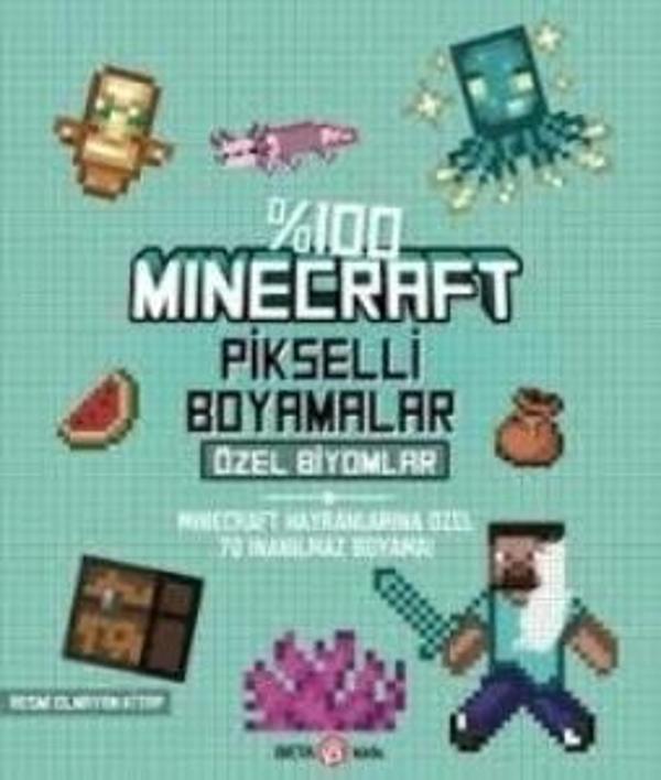 %100 Minecraft Pikselli Boyamalar Özel Biyomlar - Image 1