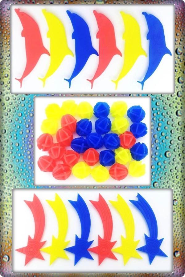 Tan Express Bisiklet Süsü Seti Jant Süsü 3 Lü Set Yunuslu,Boncuklu,Yıldızlı - Image 1