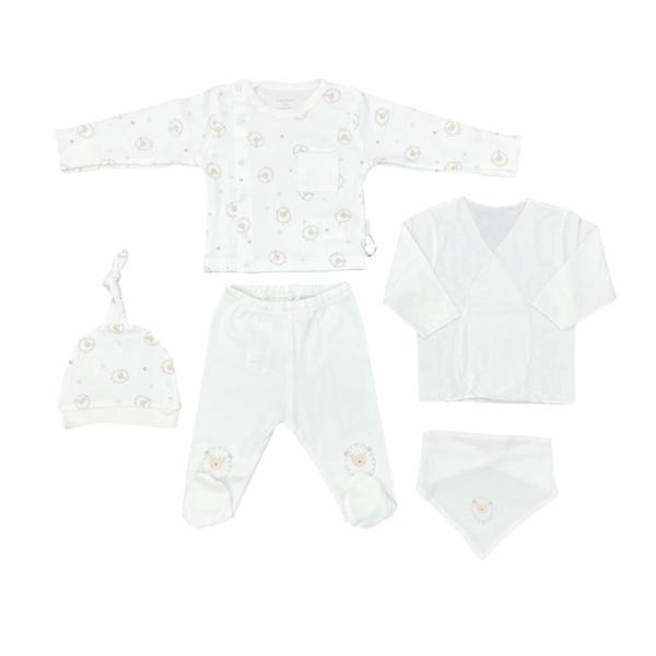 Nessiworld Andywawa AC25560 Newborn Set Tinny Ships 5'Li Hastane Çıkışı Ekru - Image 1