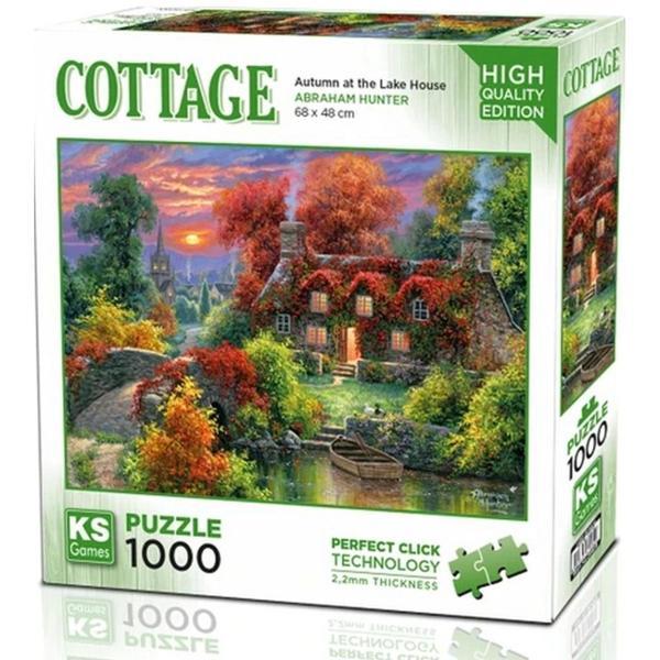 Nessiworld  Games Autumn at The Lake House Puzzle 1000 Parça - Image 1