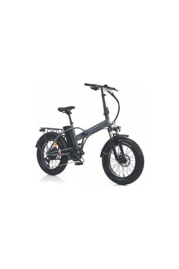 Voniq E Fat Bike Katlanır Elektirikli Bisiklet Gri - Image 1