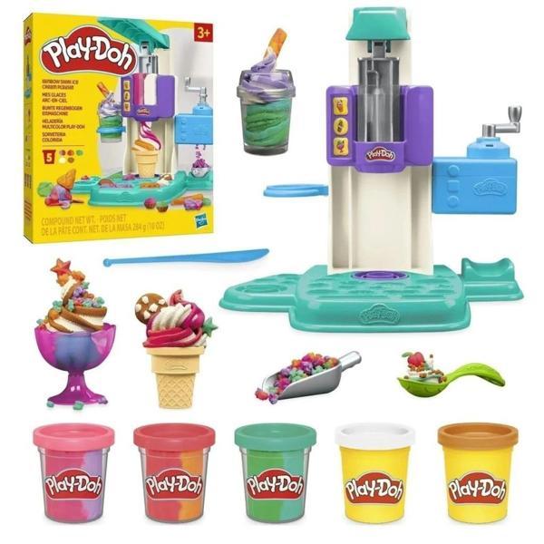 Nessiworld G0028 Play-Doh Gökkuşağı Dondurma Makinesi Oyun Seti+3 yaş - Image 1