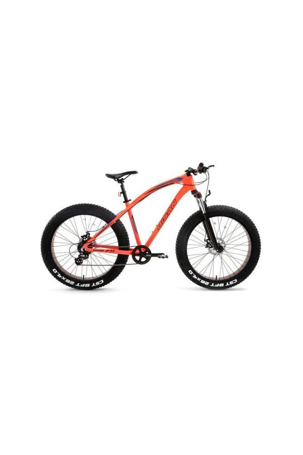 Bisan Savage Ft1 Fat Bike Neon Turucu 26 Jant Altus 1X8 Vites Kadro 18-46Cm Blc - Image 1
