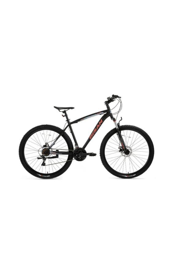 Leon Mekanik Disk Fren 24" Jant 34Cm Kadro Mat Siyah/Kırmızı Dağ Bisikleti - Image 1
