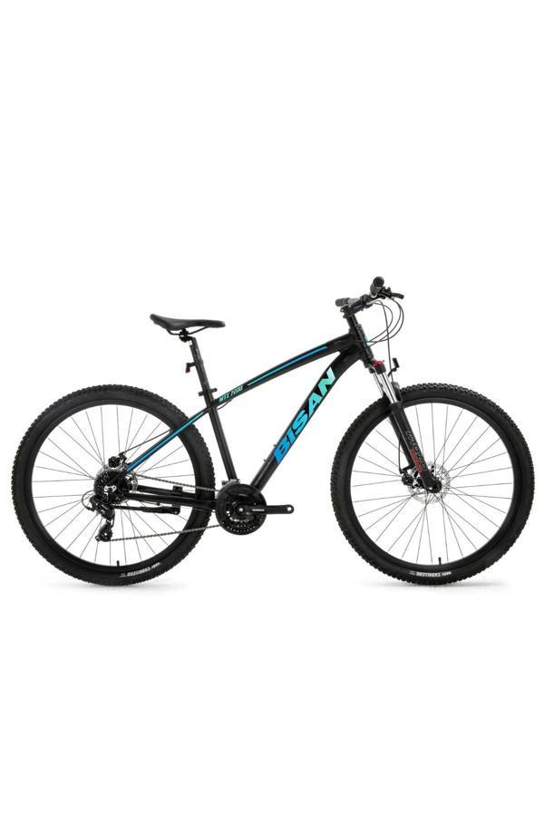 2024 Bisan Mtx 7200 26" Dağ Bisikleti Siyah Mavi, 39.5 Cm Alüminyum Kadro, 24 Vites, M Disk Fren - Image 1