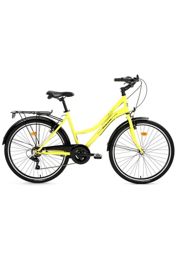 Smile 28" Şehir Bisikleti Sarı, 44 Cm Çelik Kadro, 7 Vites, 2024 Model - Image 1