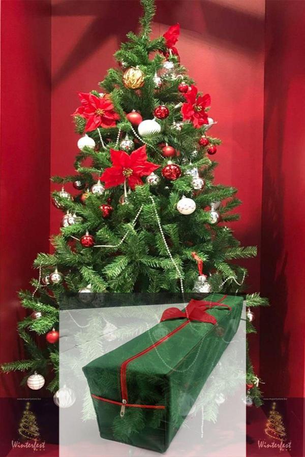 My Party Store Çam Ağacı 150 Cm 320 Dal Demir Ayaklı Taşıma Çantası - Image 1
