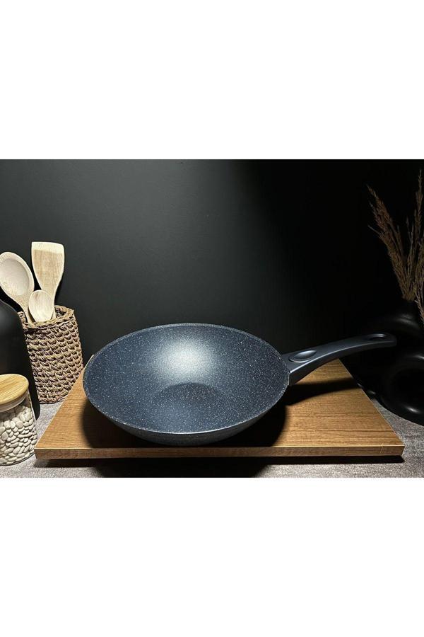 Bena Life Granit Yanmaz Yapışmaz Wok Tava 28Cm - Image 1