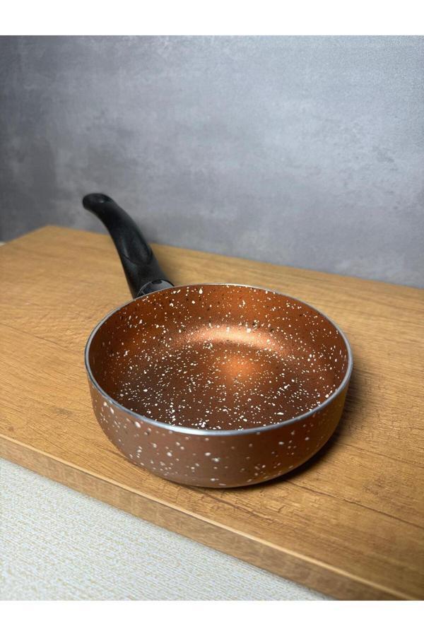 Bena Life Sos Tavası 12 Cm Kahverengi Sosluk Mama Tavası Granit Tava Yanmaz Yapışmaz - Image 1