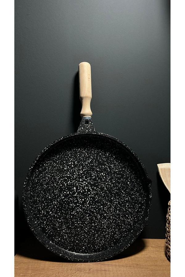 Bena Life Tek Taraflı Granit Döküm Gözleme Ve Izgara Tava 35 Cm Derin - Image 1