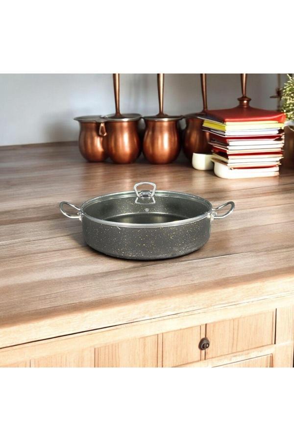 Bena Life 30 Cm Granit Basık Tencere - Image 1