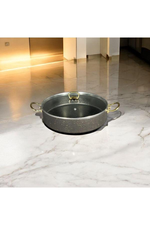 Bena Life 30 Cm Granit Basık Tencere - Image 1