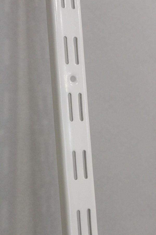 200 Cm Beyaz Çift Delikli Raf Dikme Destek Profili - Raf Direği - Image 1