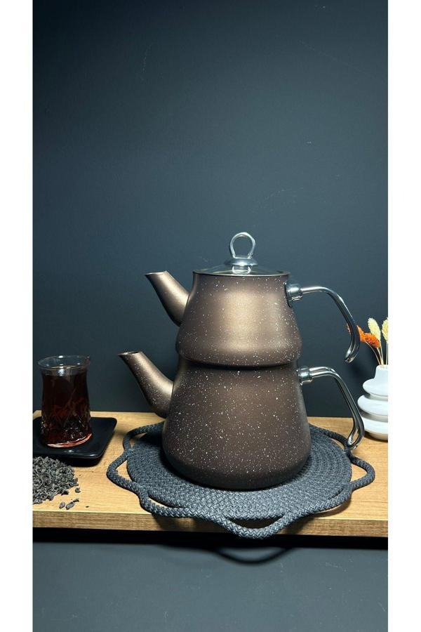 Bena Life Granit Çaydanlık Takımı Metal Kulp - Image 1