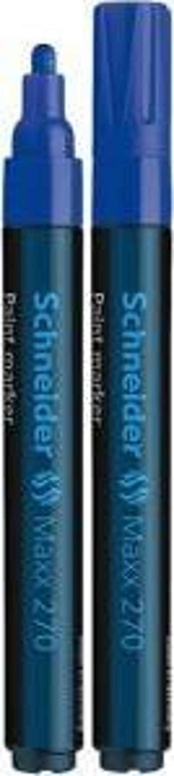 Schneider Permanent Markör Boya Kalemi Maxx 1-3 Mm Mavi 270  (10 Lu Paket) - Image 1