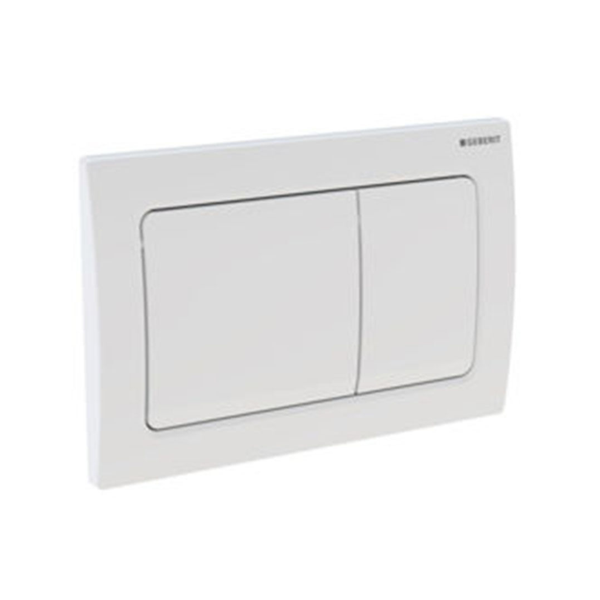 Geberit Alpha30 Kumanda Kapağı Çift Basmalı, Beyaz - Image 1