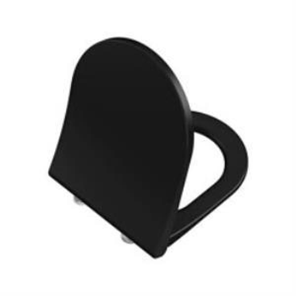 VitrA Sento Yavaş Kapanır Klozet Kapağı 130-483-009, Mat Siyah - Image 1