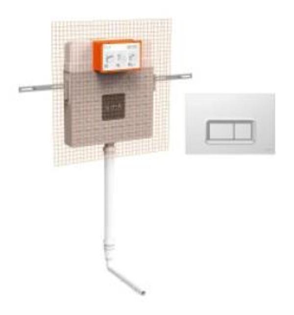VitrA V8 Helataşları için Gömme Rezervuar Seti, Krom - Image 1