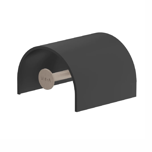 VitrA Origin Tuvalet Kağıtlığı A4488834 Kapaklı - Fırçalı Nikel - Image 1
