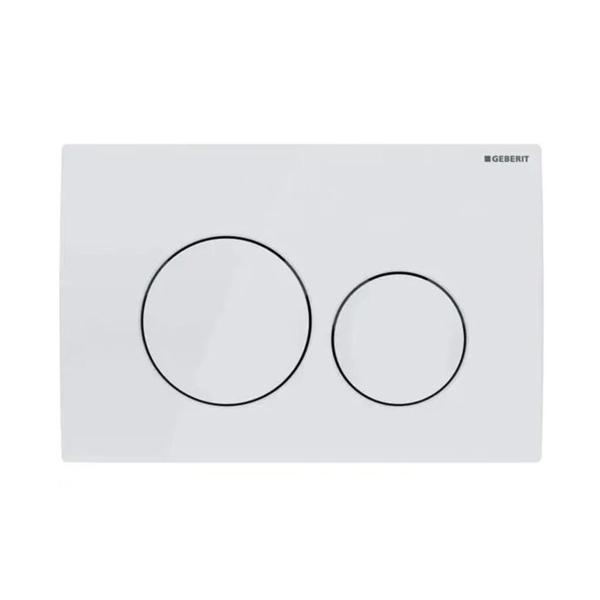 Geberit Delta20 115.127.11.1 Kumanda Paneli Çift Basmalı, Beyaz - Image 1