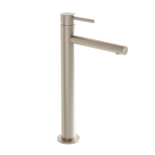 VitrA Origin Lavabo Bataryası A4255834 Yüksek - Uzun Çıkış Ucu - Fırçalı Nikel - Image 1