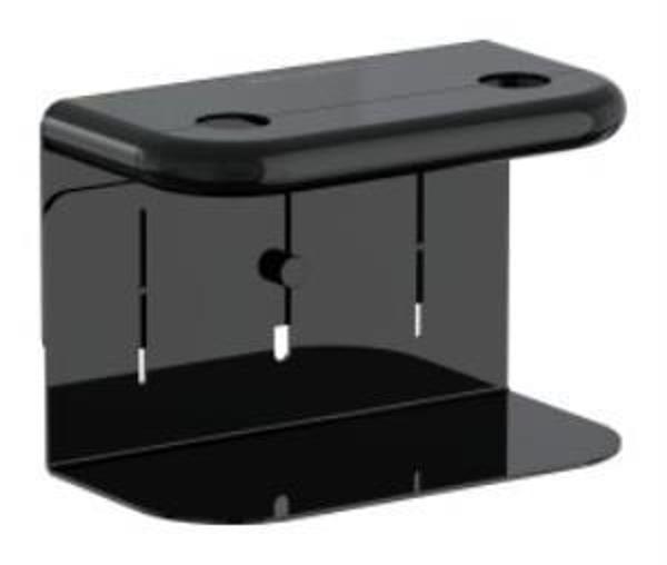 VitrA Liquid Sıvı Sabunluk Tutacağı A4456739 Çift Hazneli - Parlak Siyah - Image 1