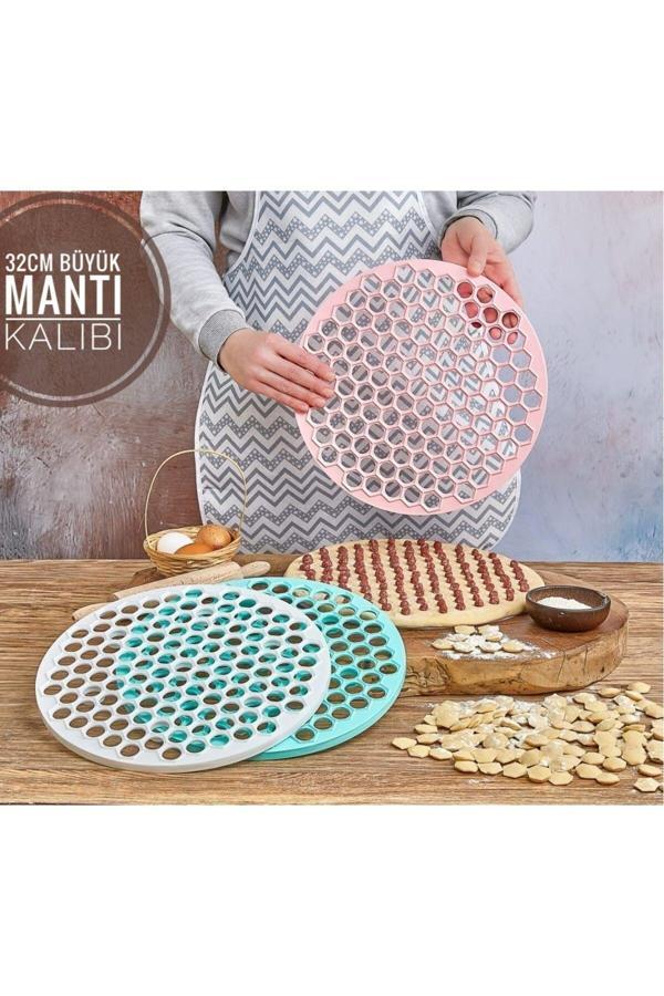Ar Armese Pratik Mantı Kalıbı Mantı Kesme Aparatı Büyük Boy  32 Cm - Image 1