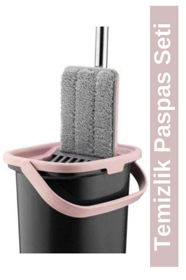Ar Armese Sillgech Compact Temizlik Paspas Seti Siyah-Pembe Eh-213 - Image 1