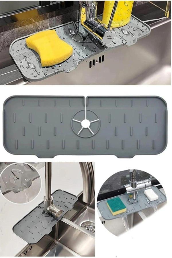 Ar Armese Su Geçirmez Kaliteli Mutfak Ve Banyo Koruyucu Lavabo Matı Musluk Tezgah Üstü Mat - Image 1