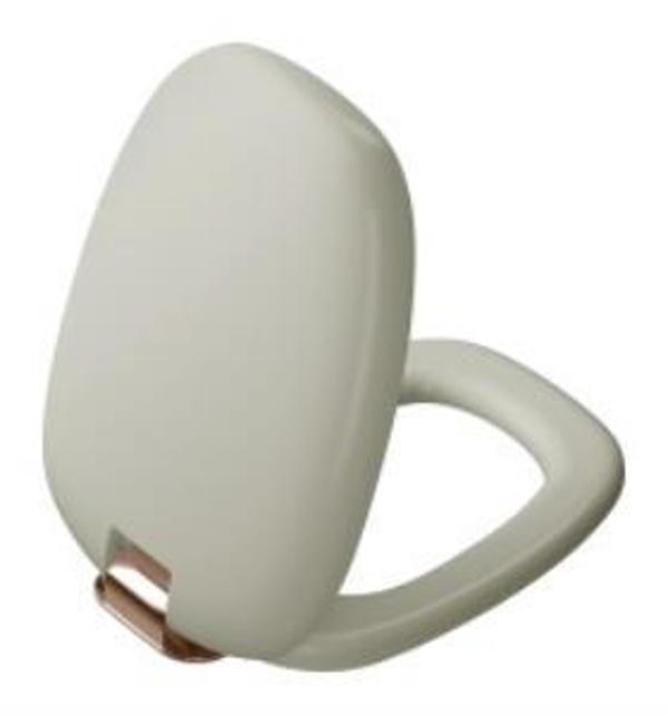 VitrA Plural Klozet kapağı 126-020-029 Duroplast - üstten sıkmalı - yavaş kapanır - kolay sök-tak - bakır - metal menteş - Image 1