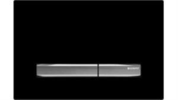Geberit Sigma50 115.788.DW.2 Kumanda Paneli, Çift Basmalı,  Siyah, Krom Butonlu - Image 1