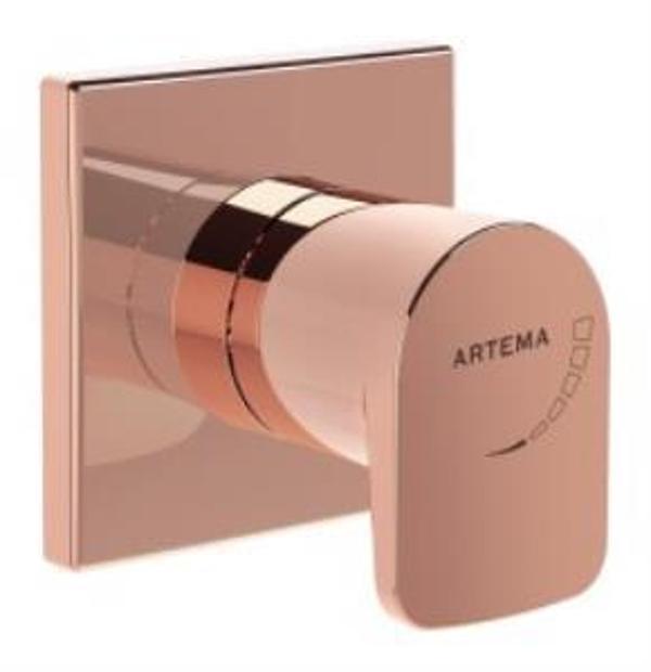 Artema Root Round Ankastre Stop Valf A4272929 Sıva Üstü Grubu - Soft Bakır - Image 1