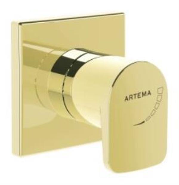 Artema Root Round Ankastre Stop Valf A4272974 Sıva Üstü Grubu - Altın - Image 1