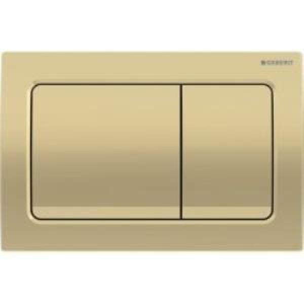 Geberit Alpha30 115.055.QE.1 Kumanda Paneli, Çift Basmalı, Pirinç - Image 1