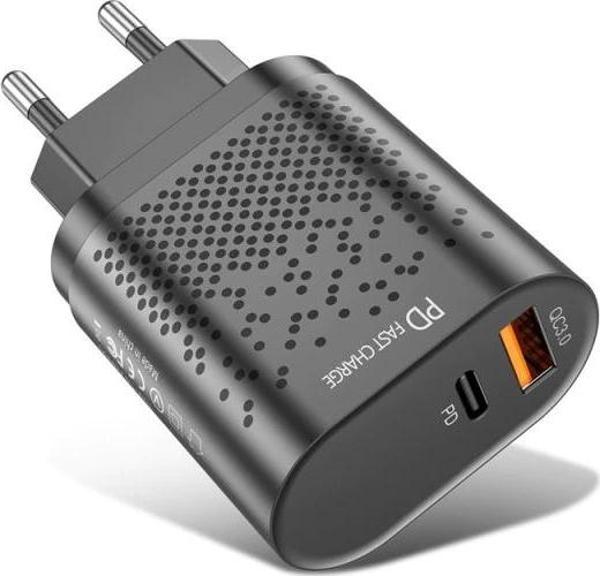Zuidid 20 W 3 Amper 1 PD + 1 USB Portlu Hızlı Şarj Cihaz - Çoklu Şarj - Siyah - Image 1