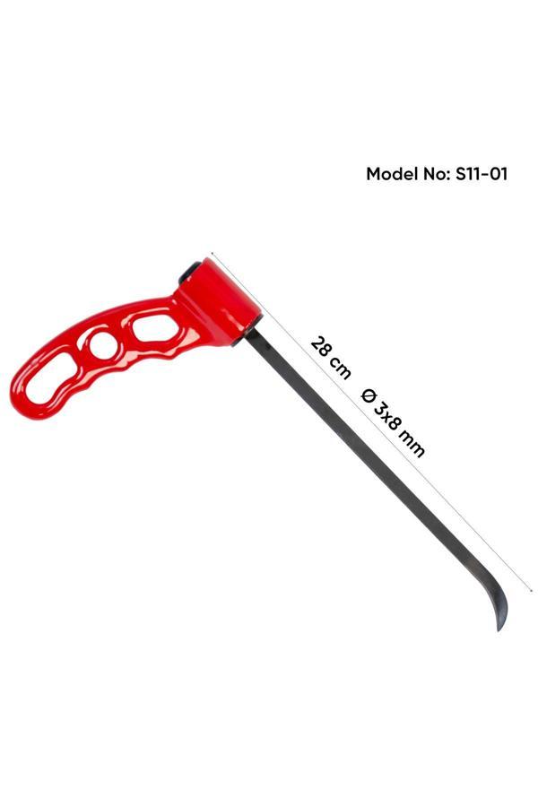 Safi 28 Cm 3.8 Mm Çap Tek Taraflı Balina Sustalı Çubuk, Boyasız Göçük Düzeltme Çubuğu, Pdr Çubuk - S11-01 - Image 1