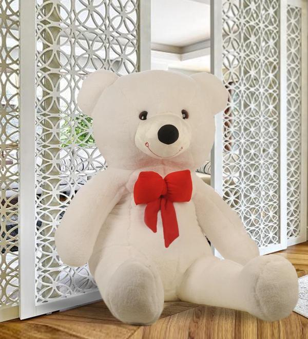 Sevgiliye Özel Hediye - 140 cm Papyonlu Peluş Ayıcık... - Image 1